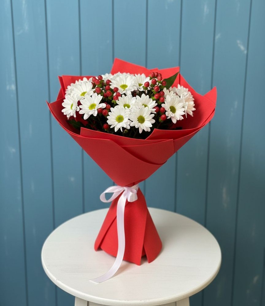 Букет цветов из: Хризантемы в Новотроицкой