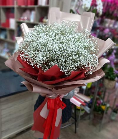 Букет цветов из: Гипсофила в Новотроицкой