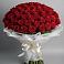 Букет 101 Красная роза Блэк Мэджик в Новотроицкой