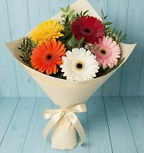 Букет цветов из:  Герберы в Новотроицкой