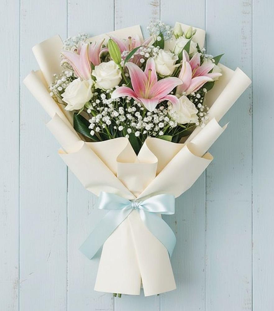 Букет цветов из: Лилии в Новотроицкой