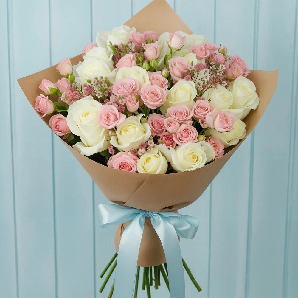 Букет цветов из: Розы в Новотроицкой