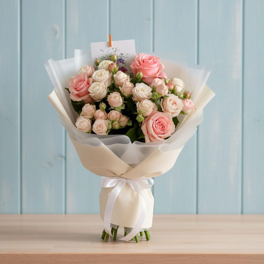 Букет цветов из: Розы в Новотроицкой