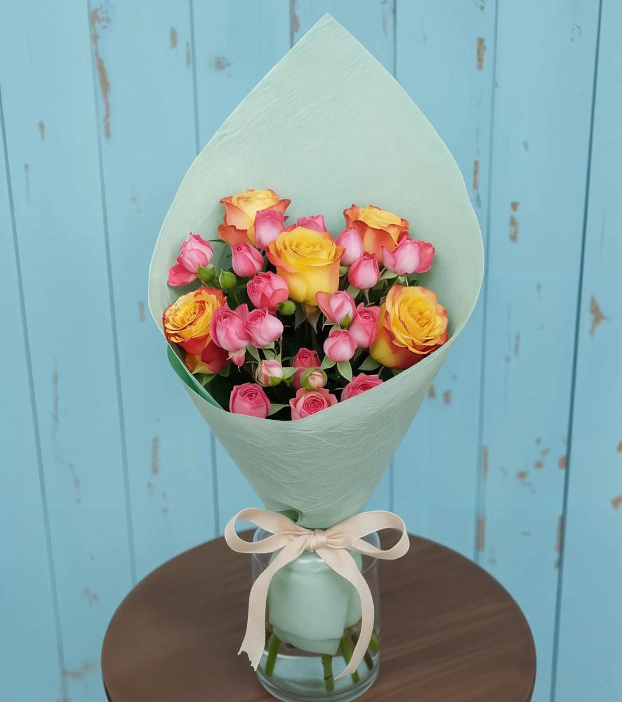 Букет цветов из: Розы в Новотроицкой