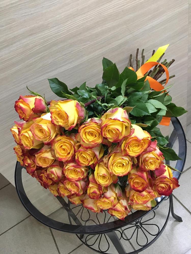 Букет Желтые розы в Новотроицкой