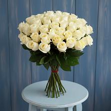 Букет 51 Белая роза Эдлесс Лав #REPLACE_PRED# Новотроицкой