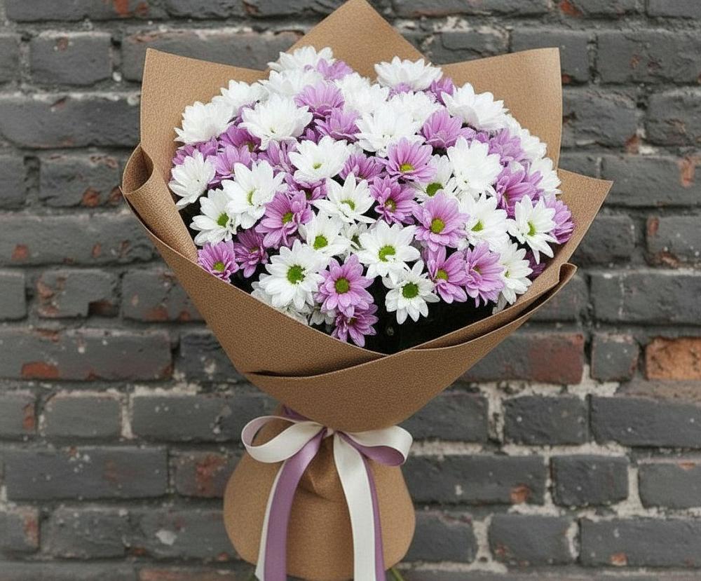 Букет цветов из: Хризантемы в Новотроицкой