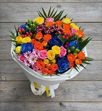 Букет цветов из:  Розы и Хризантемы #REPLACE_PRED# Новотроицкой