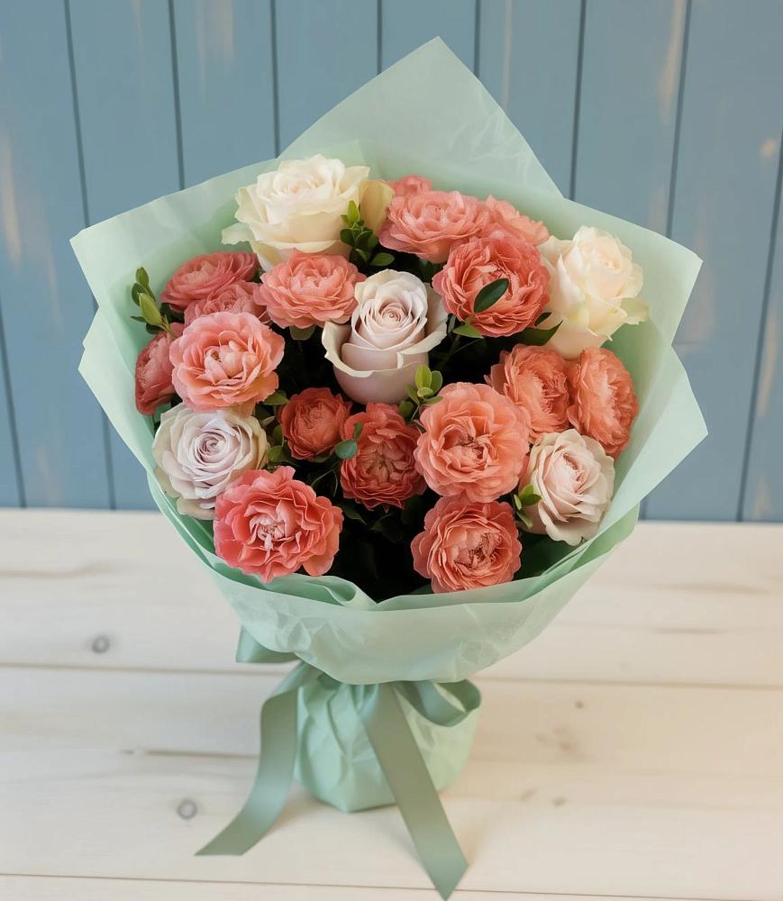 Букет цветов из: Розы в Новотроицкой