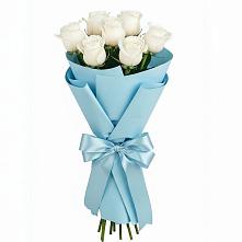 Букет 7 белых роз Проуд #REPLACE_PRED# Новотроицкой