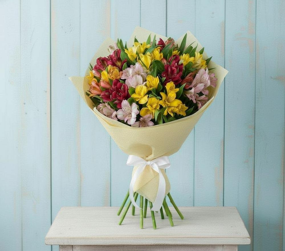 Букет цветов из: Альстромерии в Новотроицкой