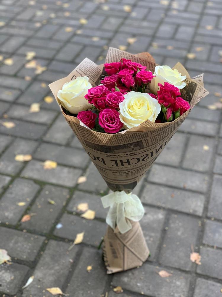 Букет цветов из: Розы в Новотроицкой