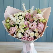 Букет цветов из:  Альстромерии и Розы в Новотроицкой